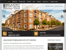 Tablet Screenshot of belmontatcitycenter.com